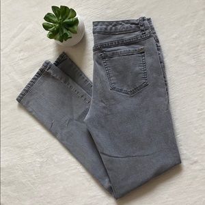 Karl Lagerfeld Paris Gray Ankle Length Jeans Sz 6